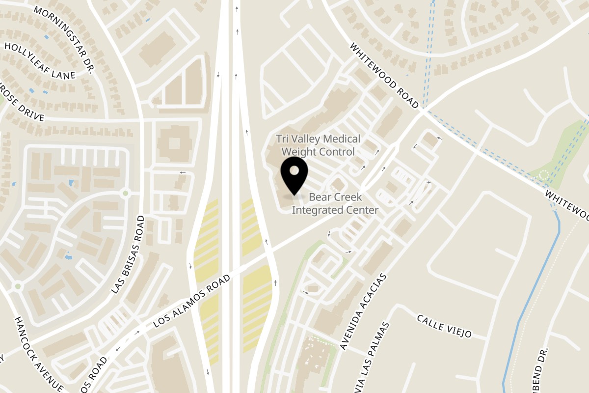 Map showing the location of Bella's Pizza Villa on 39621 Los Alamos Rd in Murrieta
